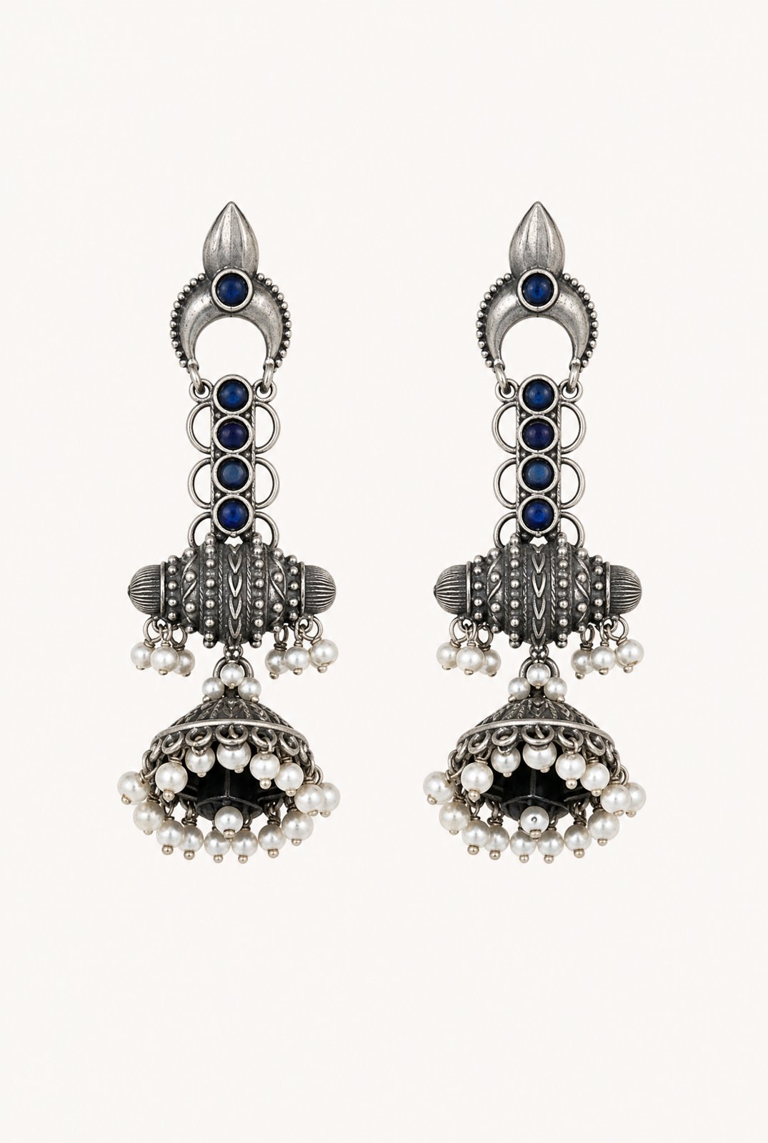 Neelam Oxidized Earring
