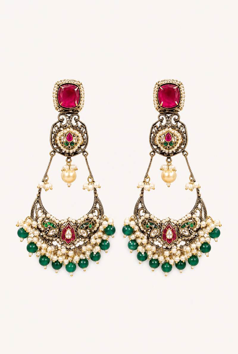Premium Gulnaar Chandbali