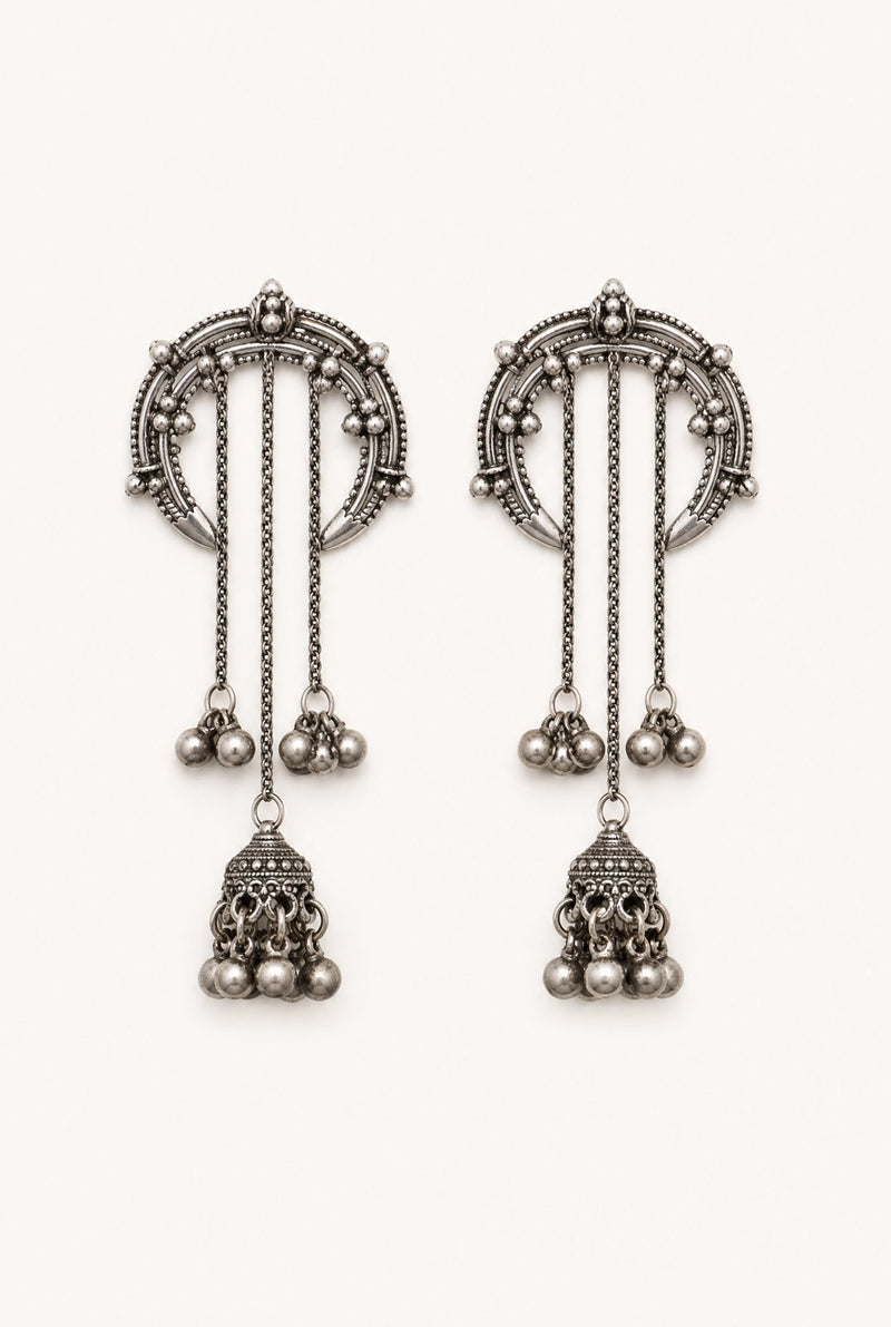 Rooh Oxidized Earring