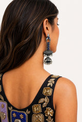 Neelam Oxidized Earring